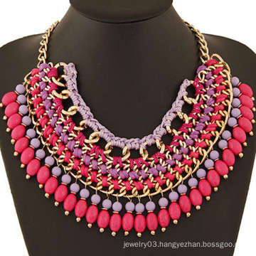 Wholesale latest handmade necklace african beaded necklace